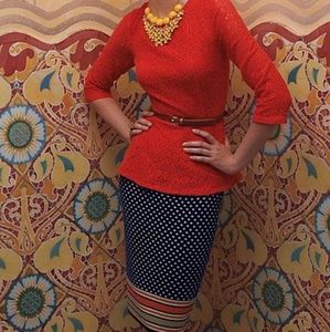 Anthropologie Sparrow Dotted Jacquard Knit Skirt